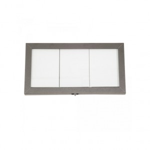 PORTA MENU INOX CINZENTO 3XA4 38,6 X 71,7 CM